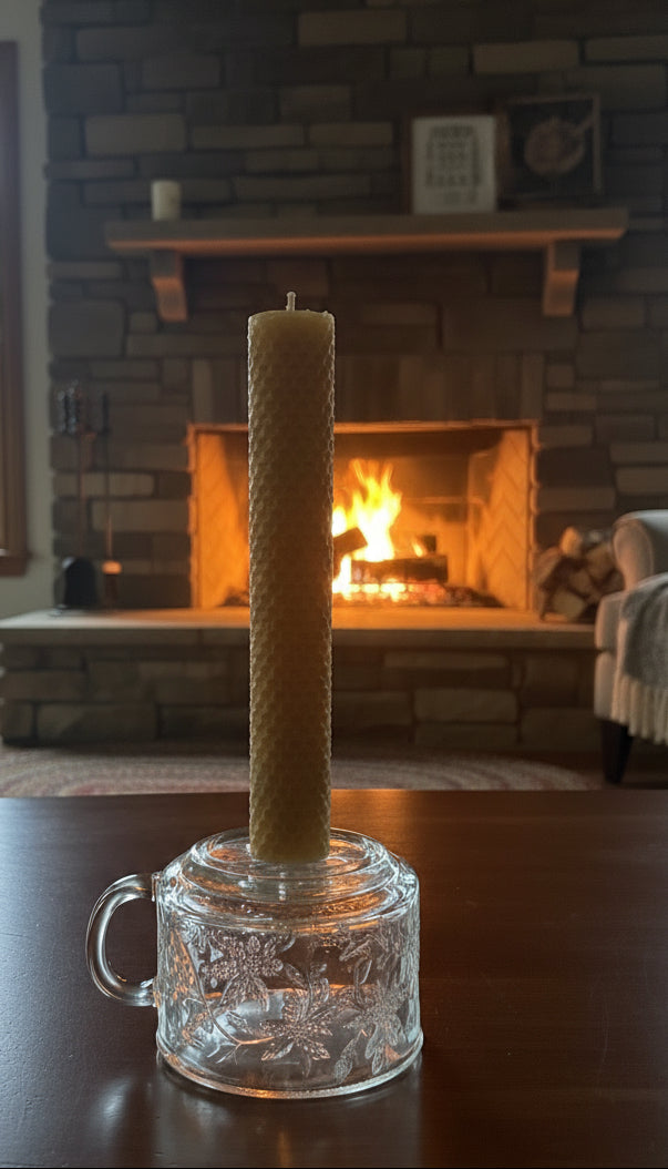 Rolled Candle 8"