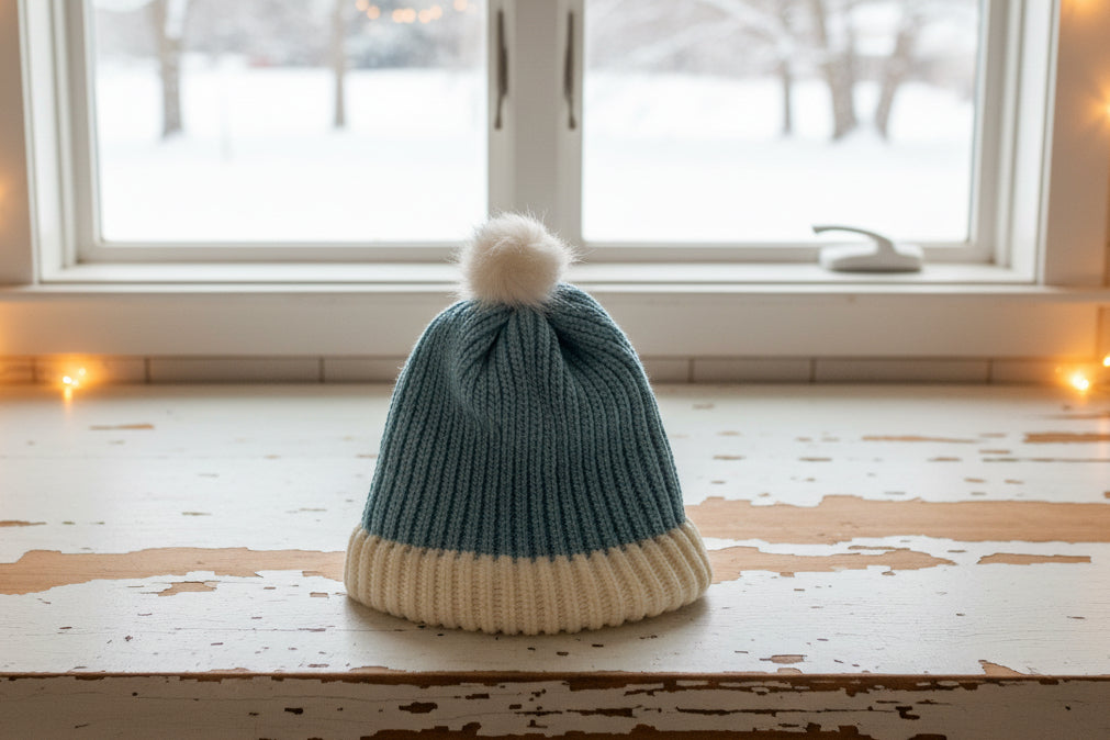 Frosty Pom Cozy Beanie